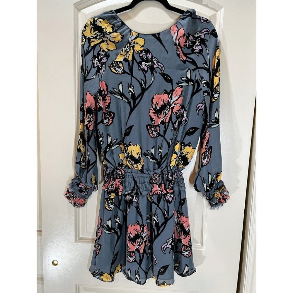 Ramy Brook Blue Floral Milene Dress $465 - Picture 8 of 10